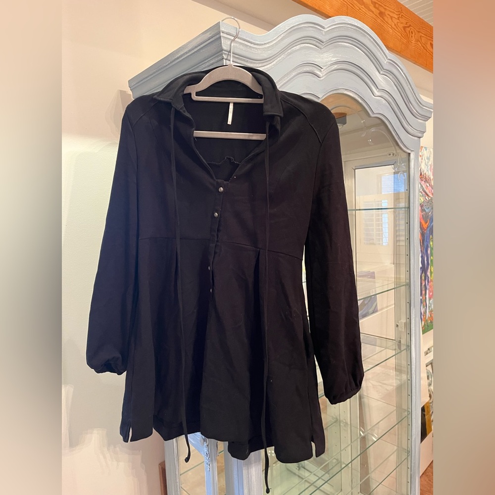Free people black framing dress